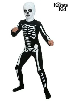 Fun Costumes Karate Kid Skeleton Suit Costume For Kids