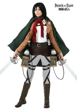 Fun Costumes Attack On Titan Mikasa Deluxe Costume