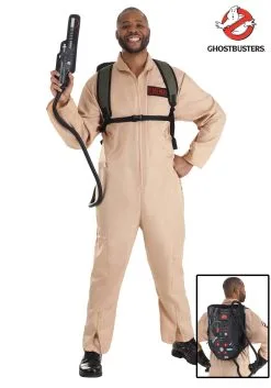 Fun Costumes Ghostbusters Men's Plus Size Deluxe Costume