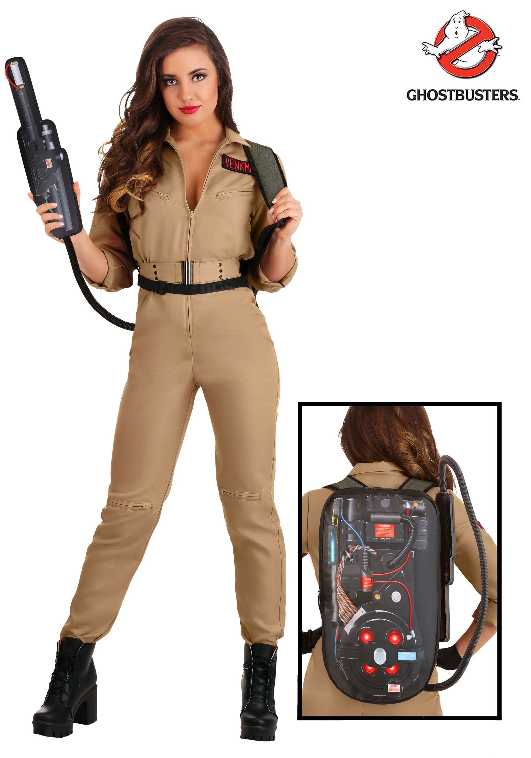 Fun Costumes Women's Ghostbusters Plus Size Jumpsuit Costume - Image 9