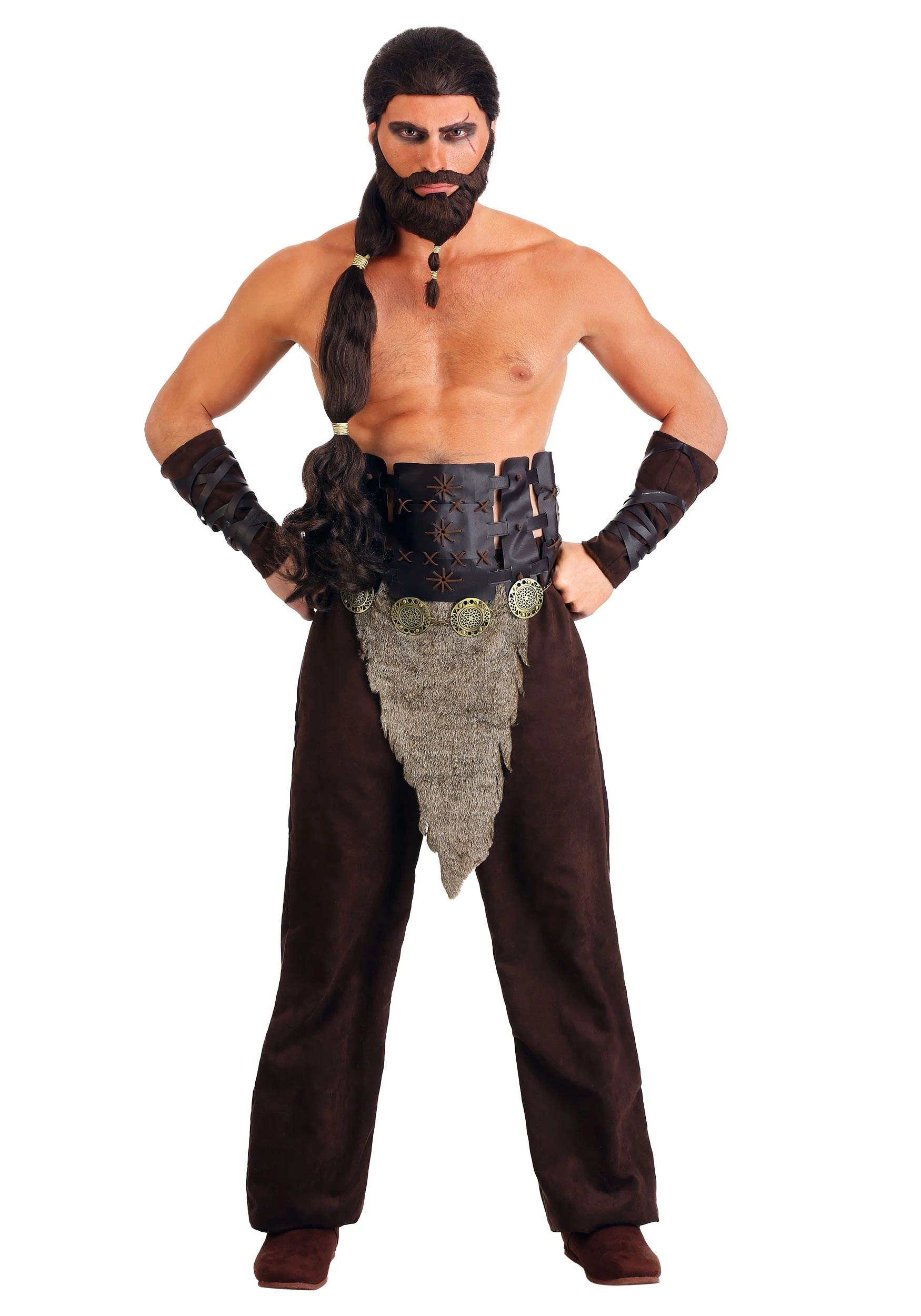 Fun Costumes Men's Nomadic Horse Warrior Costume