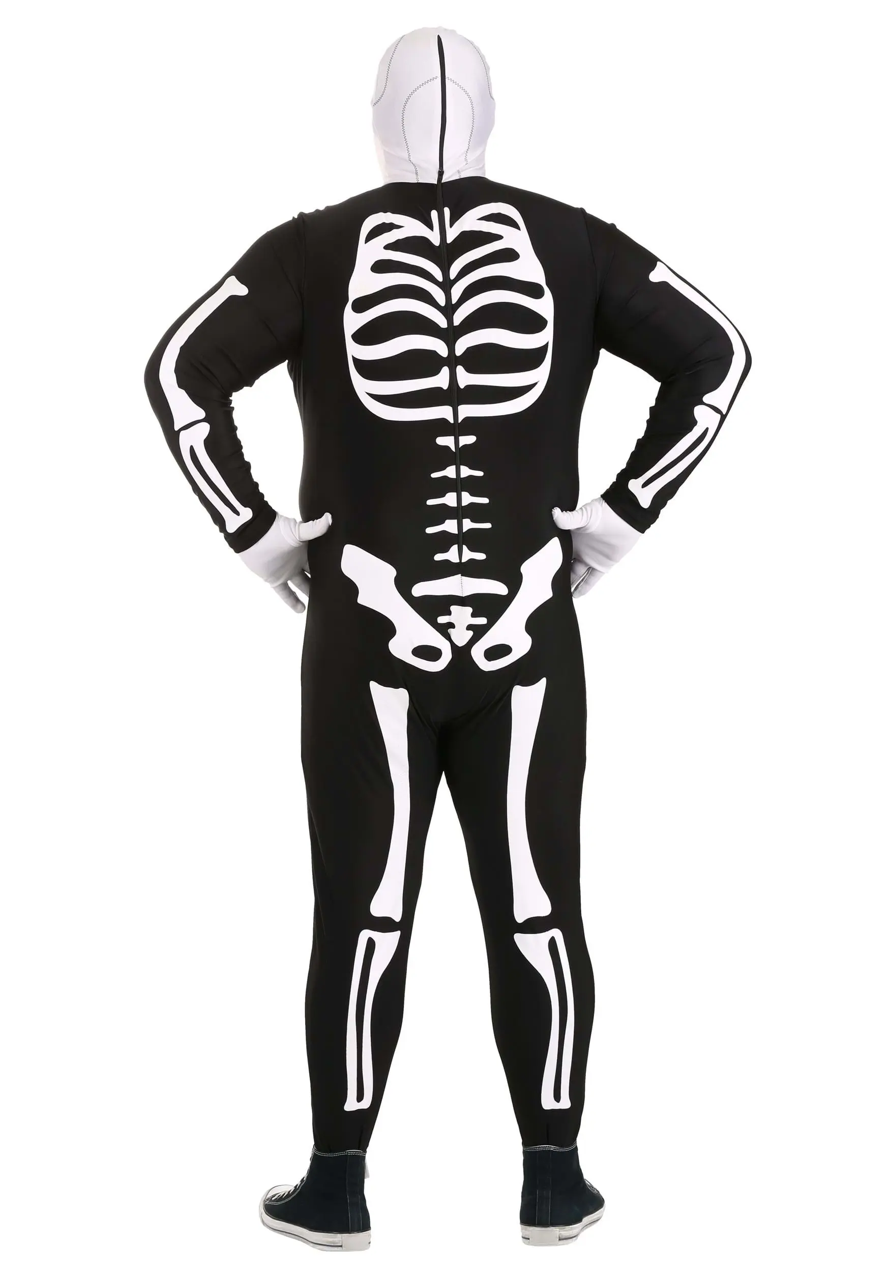 Fun Costumes Plus Size Authentic Karate Kid Skeleton Suit For Adults - Image 2
