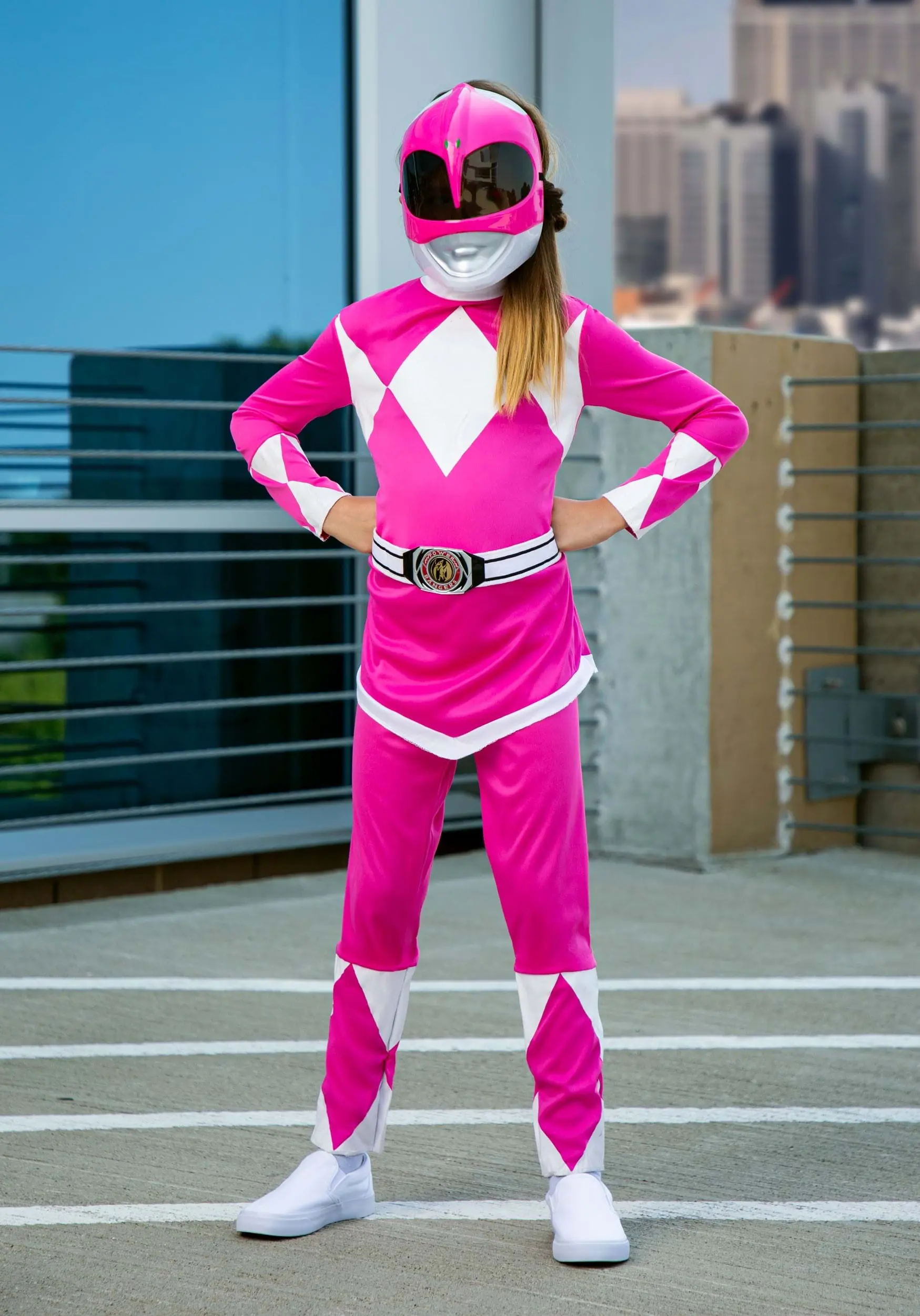 Disguise Girl's Pink Ranger Power Rangers Costume - Image 2