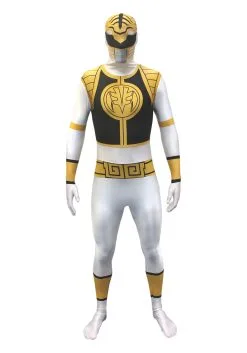 Morphsuits Power Rangers: White Ranger Morphsuit Men's Costume