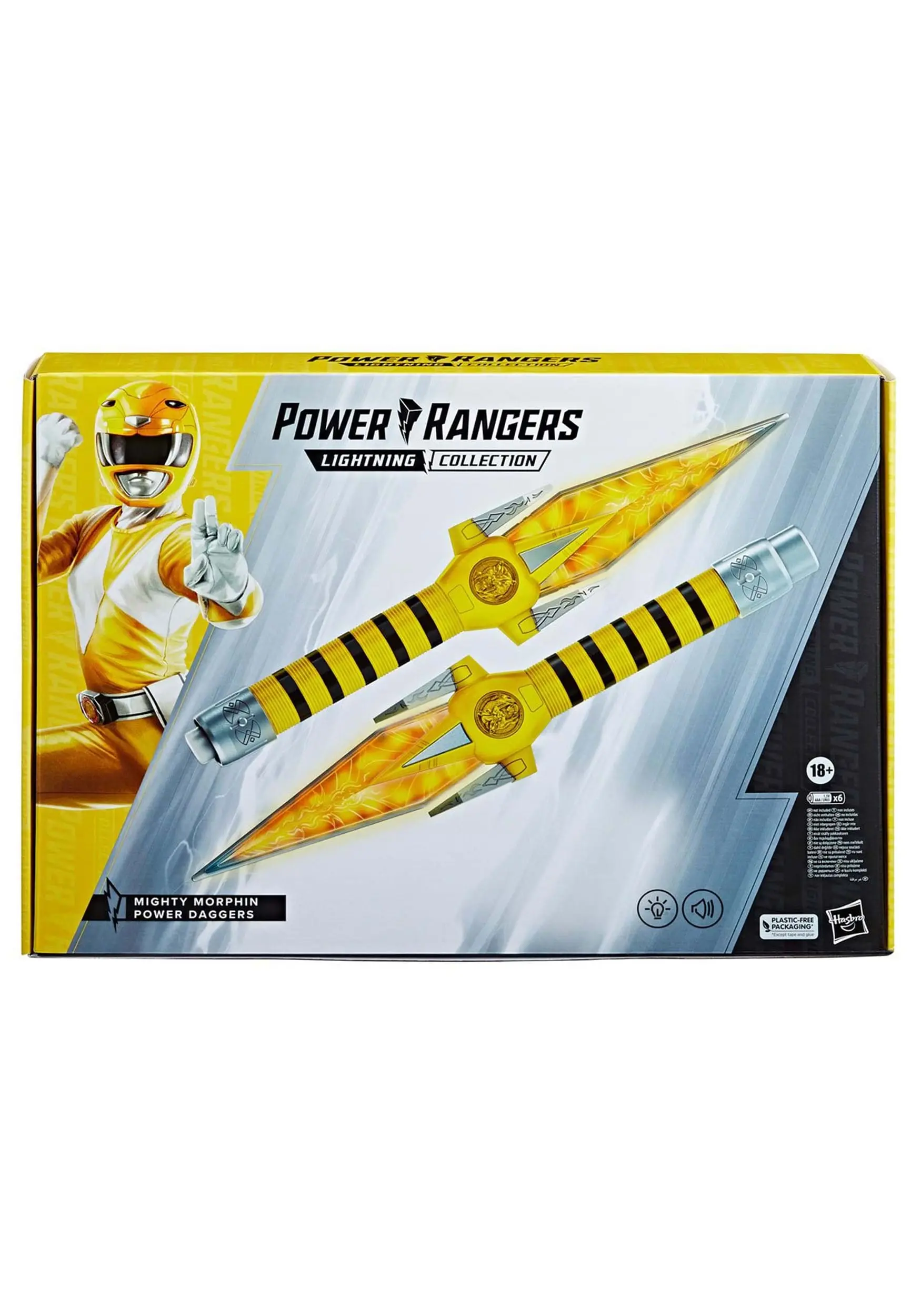 Hasbro Power Rangers Lightning Collection Mighty Morphin Yellow Ranger Power Daggers Prop Replica - Image 8