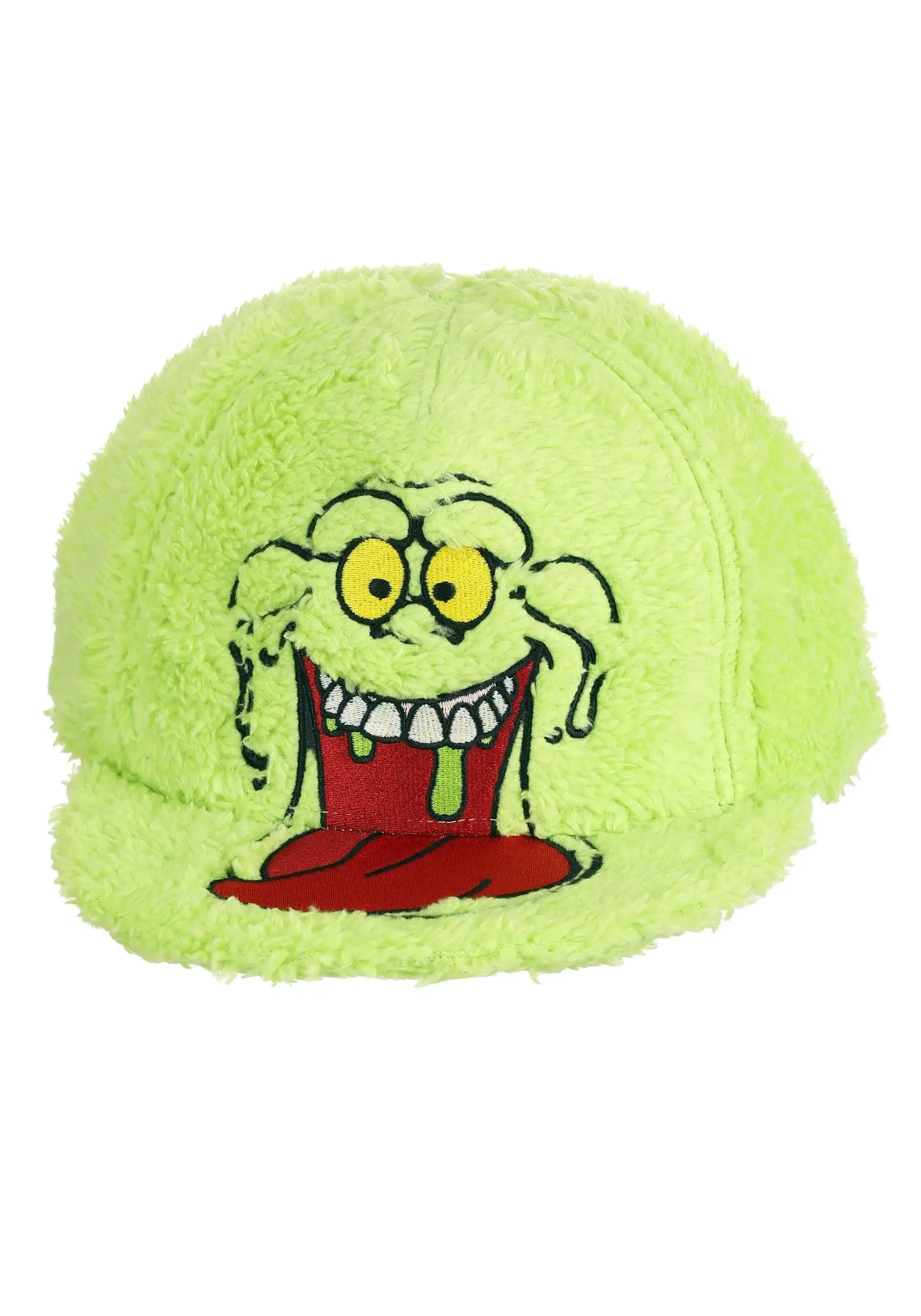 Elope Ghostbusters Slimer Flat Bill Fuzzy Cap - Image 4