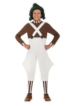 Jerry Leigh Willy Wonka Oompa Loompa Costume For Kids