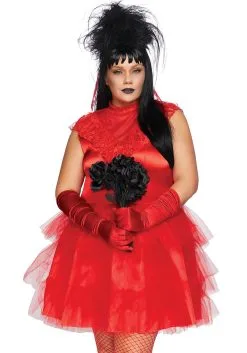 LEG AVENUE Women's Plus Size Beetle Bride Costume